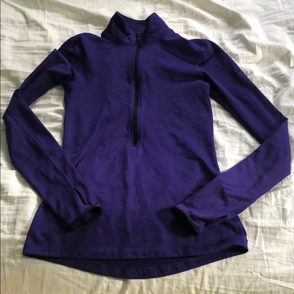 Nike 1/4 Zip Purple - Picture 1 of 5